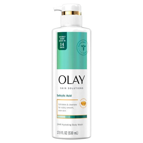 Olay Skin Solutions Hydrating Body Wash With Salicylic Acid  (17.9 oz)