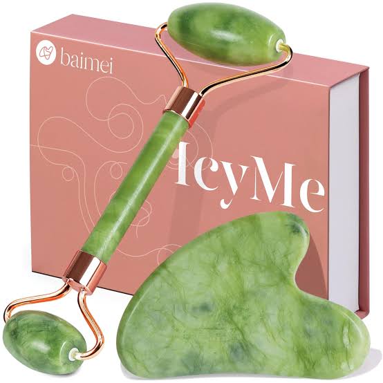 Jade Face Roller & Gua Sha Set