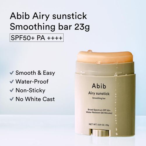 Abib Airy Sunstick Smoothing Bar SPF50 (23g)